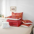 thumbnail image 6 of Castle Fairy Abstract Stripes Bedding Comforter Set,Gradient Geometric Full Bedding Set, 6 of 8