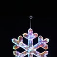 thumbnail image 5 of LuxenHome 3-Piece Snowflake Holiday Decoration Set with Battery-Operated Lights, 5 of 11