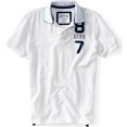 thumbnail image 1 of Polo de rugby Aeropostale bordado para hombre, blanco, XX-Large, 1 of 1