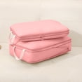 thumbnail image 6 of AuroraX Waterproof Travel Storage Bag Portable Clothing Storage Bag Compression Foldable Lightweight Durable Luggage Packing Bag for Travel Pink, 6 of 6