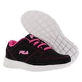 thumbnail image 4 of Fila Sped Runner Running Kids Shoes Size 10.5, Color: Black/Pink, 4 of 5