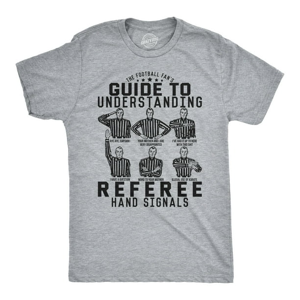 Dog T-Shirts - Mens Guide To Referee Signals Tshirt Funny Tee Graphic Tees - Walmart.com - Walmart.com