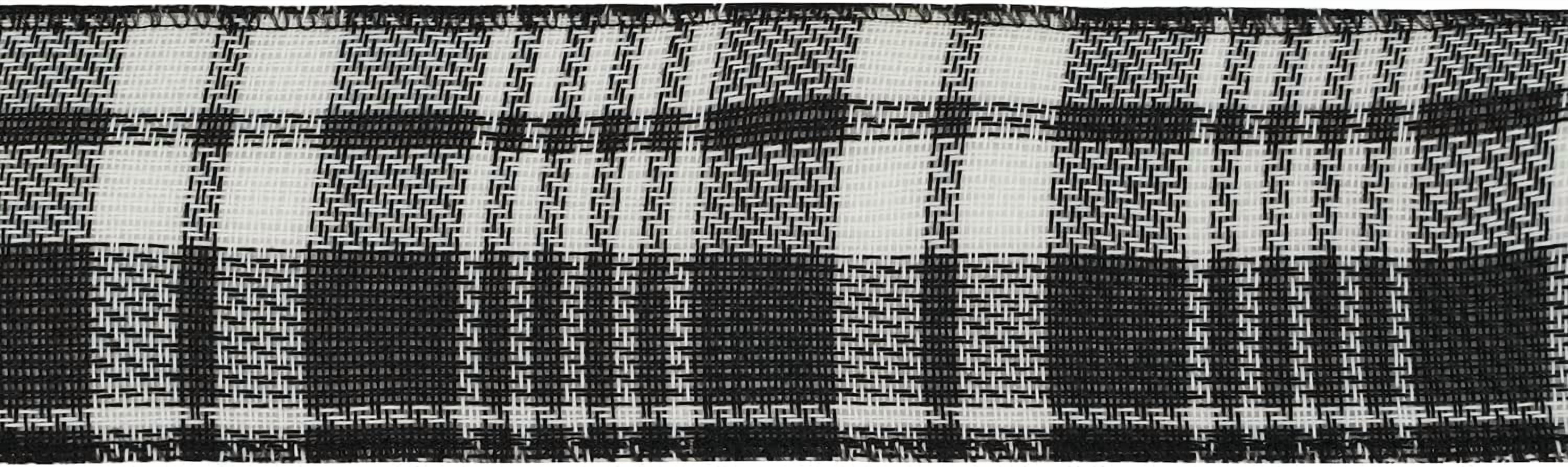 Black and White Wired Ribbon 2.5 Inch Christmas Plaid Ribbon 25 Yards Buffalo Plaid Ribbon Bulk Black and White Gingham Ribbons Checkered Ribbon for Christmas Tree