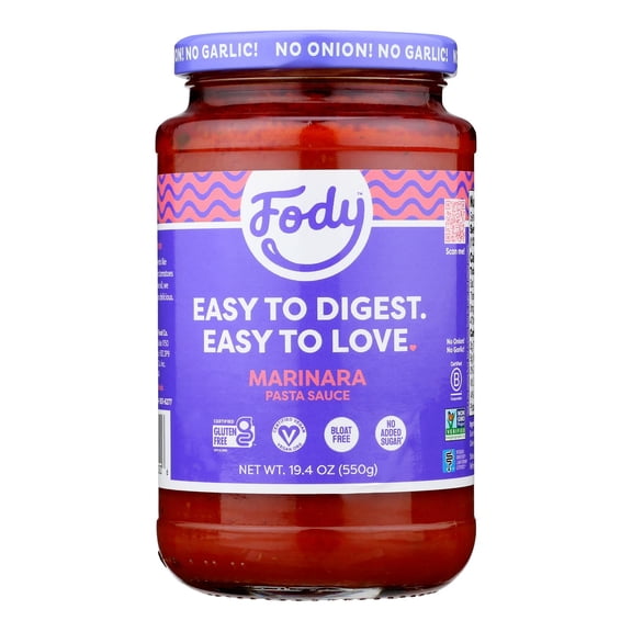 Fody Food Co. Marinara Pasta Sauce - Case of 6 - 19.4 OZ