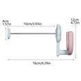 thumbnail image 4 of TIELUTT 1PC Radiator Hook Mini Replaceable . Easy To Use Dish Towel Holder Loofah Holder for Shower Wall Plate Hangers for Glass Plates Mug Rack Vertical Cat Hooks, 4 of 7