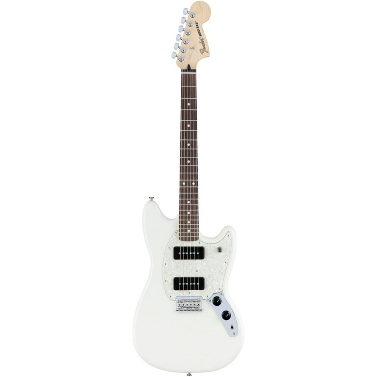 Fender 6 String Mustang 90, Rosewood Fingerboard, Olympic