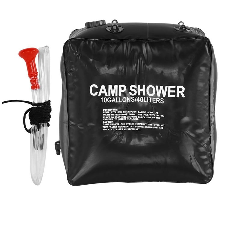 Tkse Solar Shower Bag Portable Shower for Camping Heating Camping Shower Bag 40L Foldable Hot Water for Camping Beach Swimming Outdoor Traveling