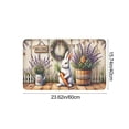thumbnail image 2 of Easter Bunny Print Doormat for Men Women 23.6X15.7 Inch Outdoor Decorative Polyester Mat, 2 of 7