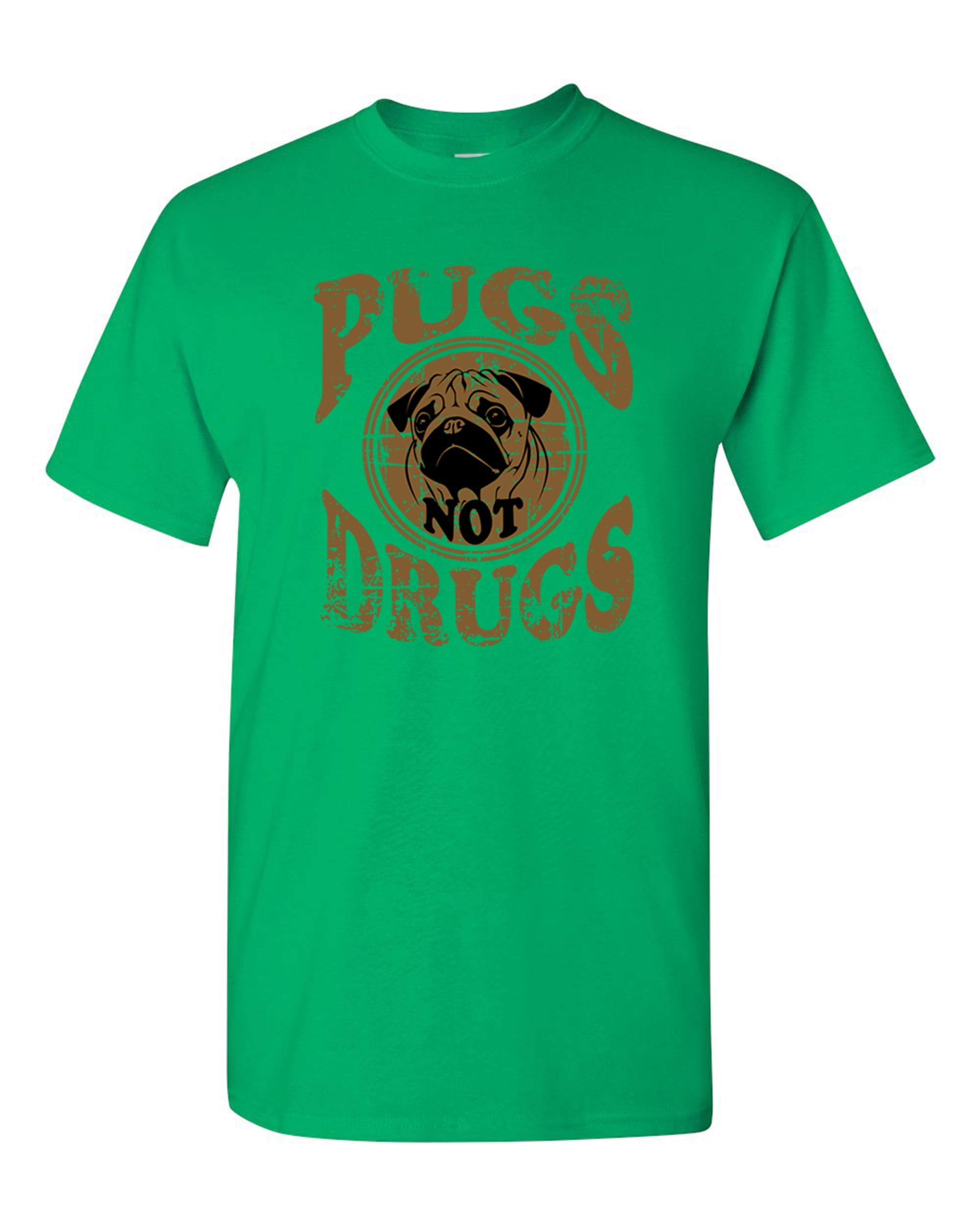 Pugs Not Drugs Cotton Short Sleeve T Shirts for Baby Toddler Infant
