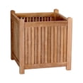thumbnail image 2 of Anderson Teak Planter Traditional Teak Wood Box in Brown Finish, 2 of 2