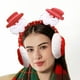 thumbnail image 4 of Hogar y cocina, Decoración del hogar, Decoración navideña, Orejeras navideñas, vestido festivo, diadema, orejeras rojas cálidas de invierno, regalo de Navidad, orejeras de felpa, 4 of 6