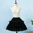 thumbnail image 5 of BYHONG Women Petticoat 2 Adjustable Skirt Lace Short Underskirt for Dress Skirts for Women Black One Size, 5 of 5