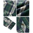 thumbnail image 3 of Youclos Men's Long Sleeve Plaid Flannel Shirts with Pocket Casual Button Down Shirt Regular Fit, 3 of 7