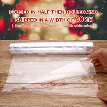 OULII Wrapping Cellophane Wrap Clear Light Grey 1Set for Special Events and Christmas Celebrations