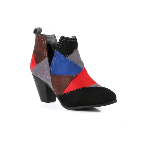 chunky rubber heel booties