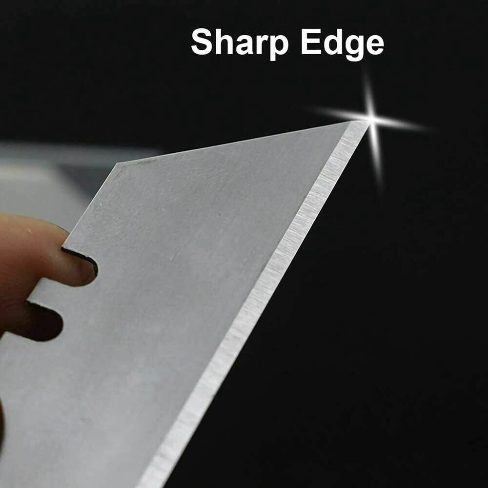 100 PCS Utility Knife Blades Replacement Refills For Drywall carpet Carton Standard Razor Box Cutter