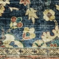 thumbnail image 6 of Avalon Home Sebastian Vintage Bordered Blue/ Rust Washable Indoor Area Rug, 6 of 13
