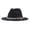 Black, variant on HNMKIU Sun Hat For Men And Women Fedora Classic Wide Belt Floppy Wool Panama Buckle Caps