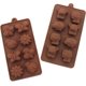 thumbnail image 3 of Non-stick Candy Jelly Molds, Chocolate Molds, Soap Molds, Silicone Baking Molds - Forest Cute Theme Happy Bear, Lion, Hippo, Set of 2 (Animal), 3 of 4