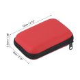 thumbnail image 2 of Uxcell Étui pour Fléchettes 4,72 Po x 3,15 Po x 1,38 Po en EVA, Rangement de Transport pour Fléchettes avec Poches en Maille, Rouge, 2 of 5