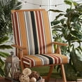 thumbnail image 5 of Greendale Home Fashions Outdoor High Back Chair Pad, Brick Stripe, 5 of 7