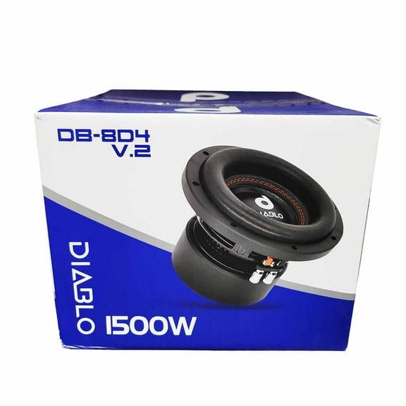 Diablo DB-8 D4 V.2 8" 1500W Max Dual 4-Ohm Voice Coil DVC Car Audio Subwoofer