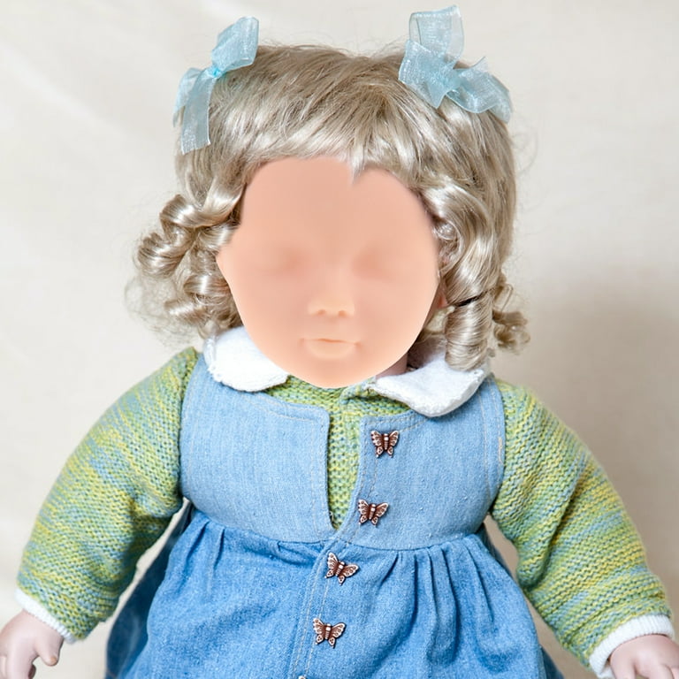 SEWOART Mini Doll Head Plastic 10Pack Pink