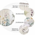 thumbnail image 6 of Watercolor Spring Floral Waterproof Fabric Shower Curtain,Farmhouse Daisy Green Botanical Waterproof Fabric Shower Curtain for Bathroom Bathtubs Shower Curtains with 12 Hooks Extra Long 72x96, 6 of 8