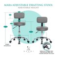thumbnail image 5 of Mara Drafting Stool-Color:White, 5 of 10