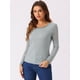thumbnail image 3 of Top De Encaje Con Bordado De Flores Allegra K Gris M, 3 of 6