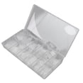 thumbnail image 2 of 504 uñas postizas extra largas, esmeriladas, ovaladas, finas, de cobertura completa, transparentes., 2 of 14