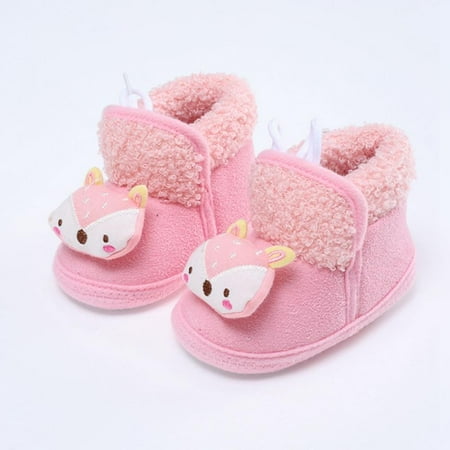 

Infant Baby Boys Girls Slipper Stay On Non Slip Soft Sole Newborn Booties Toddler First Walker Crib House Shoes 0-18 Months