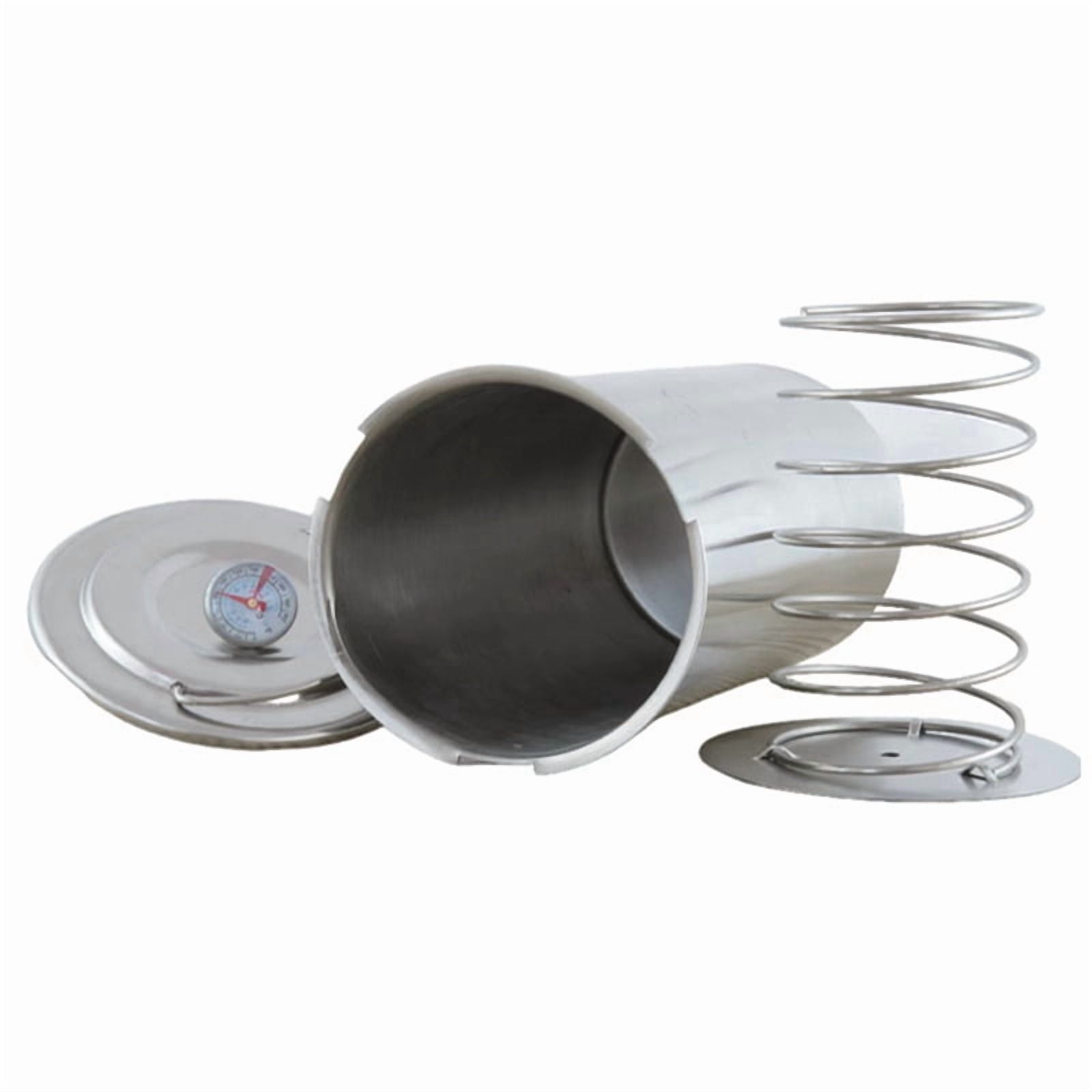 2X Stainless Steel Ham Press Maker Machine with Thermometer, Meat Poultry Kitchen Cooking Tools