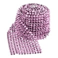 thumbnail image 3 of Unique Bargains 2 Yards Coudre sur Cônes Pointes Clous, 12 Rangées Rivets Plats en Plastique Ruban Punk, Rose, 3 of 6