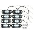 thumbnail image 1 of Unique Bargains Front Rear Side Marker Light 2 LED for Truck Camper Van Lorry RV Plastic White (Set of 8), 1 of 7