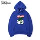 thumbnail image 4 of Sudadera con capucha de forro polar con estampado de diseño de hip hop y marihuana para hombre y mujer, ropa de invierno divertida y negra para otoño, 4 of 5
