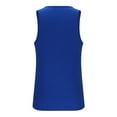 thumbnail image 4 of ZCFZJW Men's Casual Ribbed Knit Tank Top Henley Shirt Summer Beach Hippie Shirt Half Button Sleeveless Muscle T Shirts Quick Dry Fitness Shirt Blue L, 4 of 7