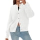 thumbnail image 3 of Cardigan de Mujer PRETTYGARDEN Blanco de Manga Larga con Botones XXL, 3 of 6
