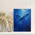 thumbnail image 2 of Realistic Whale Canvas Print, Ocean Marine Life Wall Art for Living Room Bedroom Office Hotel Bathroom, 2 of 8