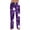 Dark Purple, variant on Domzest Halloween Pajama Pants Men Pumpkin Ghost Bat Print Wide Leg Pj Bottoms Drawstring Elastic Waisted Funny Sleepwear Orange XXXL