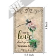 thumbnail image 5 of Dragonfly Those We Love Don't Go Away Hippie Vintage Tin Sign Magnolia Flower Wall Art Motivational Quote Metal Tin Sign Birthday Housewarming Gift 5.5x8 inches, 5 of 7
