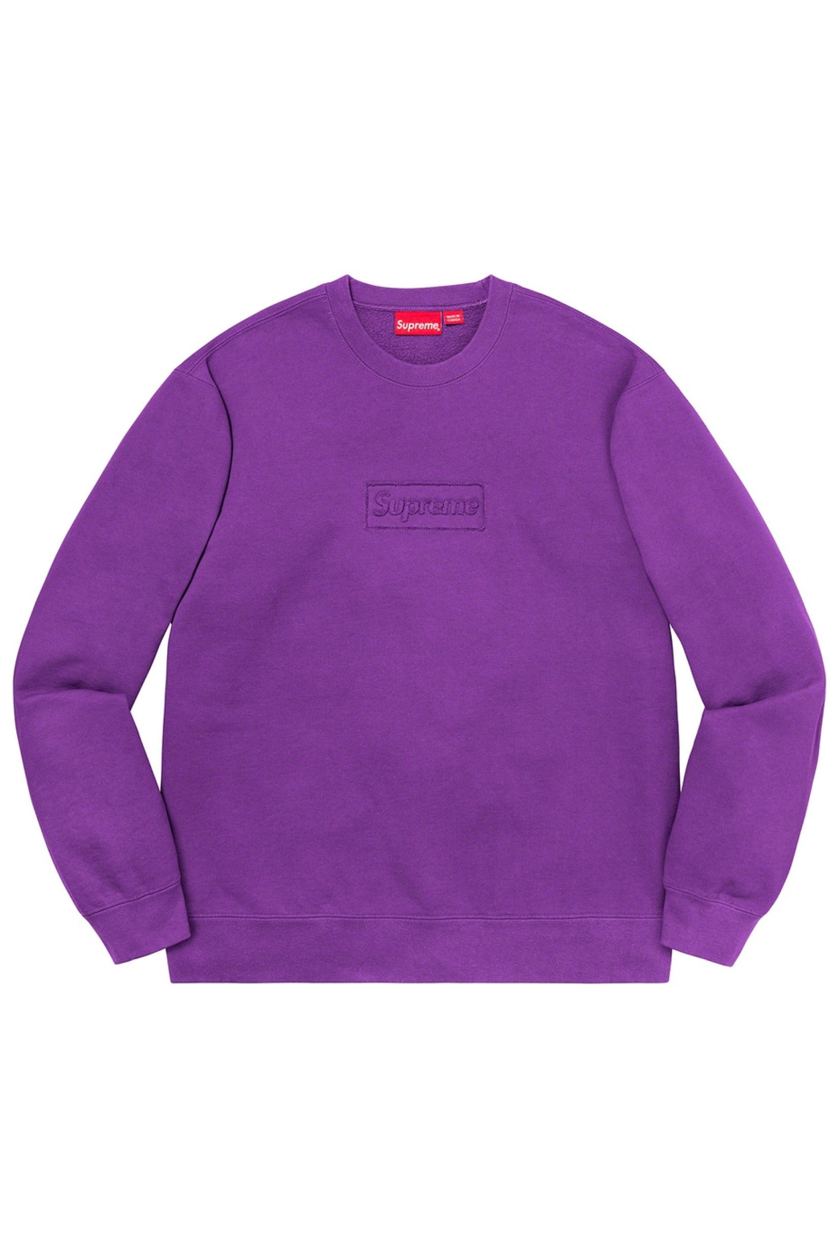 cut out logo crewneck