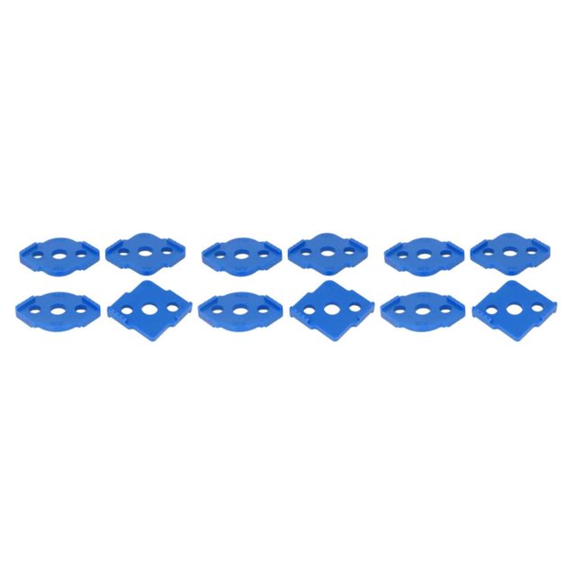 Transemion 2set Ergonomic Woodworking Corner Routing Templates For Precise Results Widely Used High Hardness blue 3Set