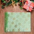 thumbnail image 4 of Neoyler Snowflake Table Runner Christmas Thanksgiving Decorations Washable No Shrinkage Suitable for Daily Dining Parties 108.3x11.0in Green, 4 of 5