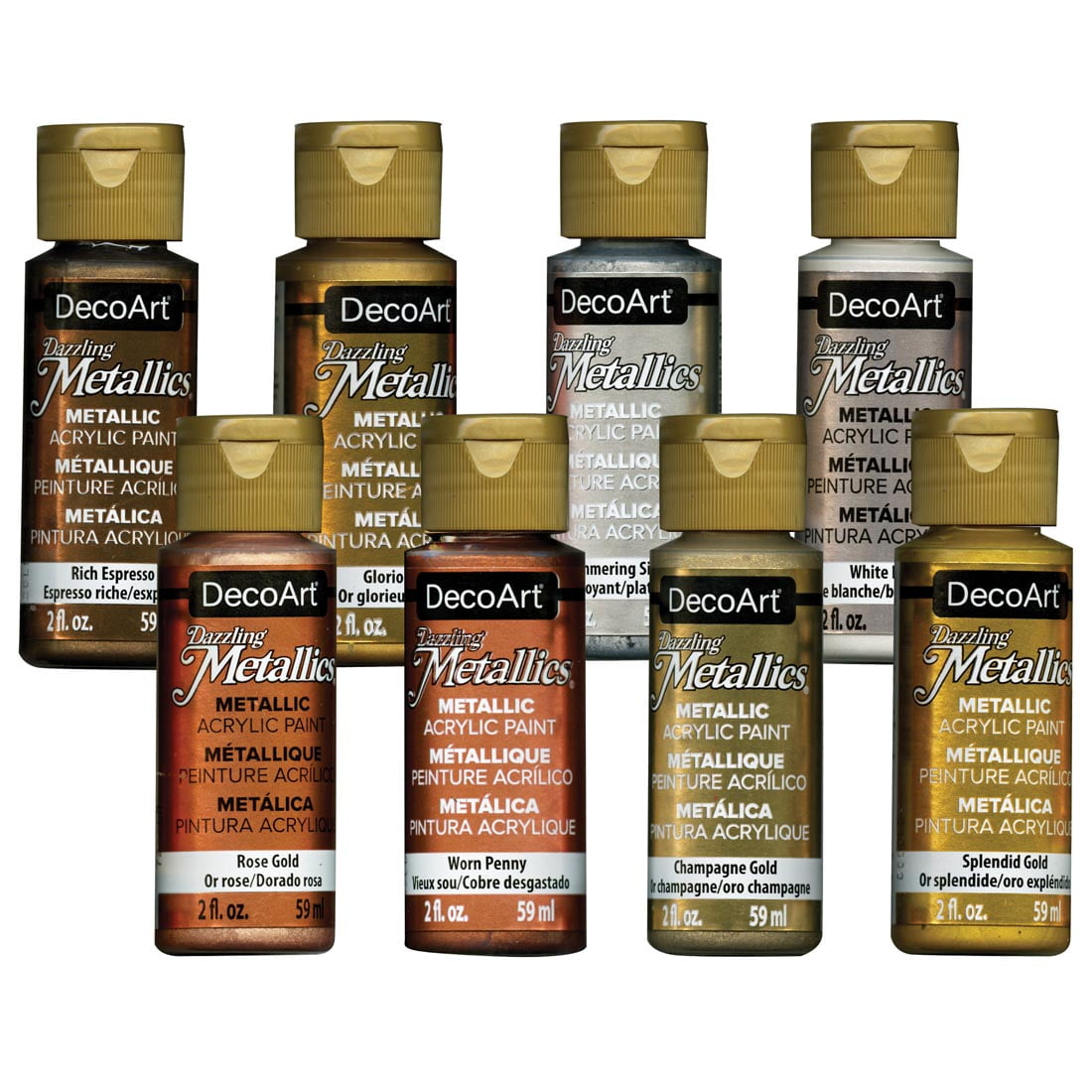 DecoArt Dazzling Metallics Acrylic Paint Set