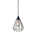 thumbnail image 3 of Warehouse of Tiffany Lainie 1-light Black Adjustable Cord 7-inch Edison Pendant Lamp with Bulb - 8' x 7' x 9', 3 of 3
