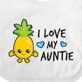 thumbnail image 4 of Inktastic I Love My Auntie with Pineapple Boys Baby Bib, 4 of 4