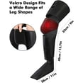 thumbnail image 2 of Leg Massager for Knee Heat, Air Compression Foot Massager, Thigh Massager and Calf Massager, Handheld Controller 3 Intensities 3 Modes (with 4 Extensions and Portable Bag), Gifts for Men, 2 of 6