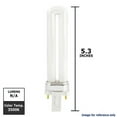 thumbnail image 2 of Sylvania 7W Single Tube 2-Pin G23 Plug-In 3500K fluorescent bulb, 2 of 5
