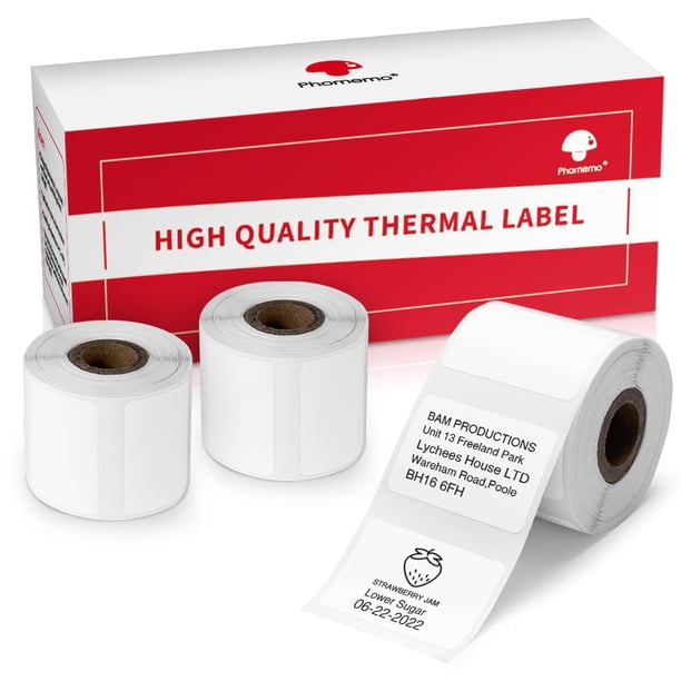 Papel de Etiquetas Térmicas con Código de Barras Phomemo 960 unidades M120